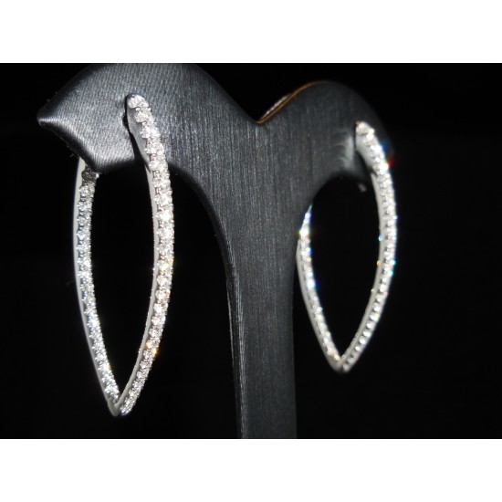 18K Gold Diamond Earrings