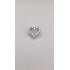 18K White Gold Heart Diamond Pendant