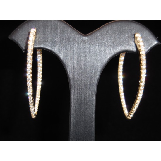 18K Gold Diamond Earrings